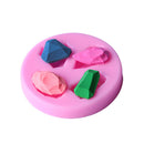 2 Pieces Silicone Mold for Jewelry Diamond Making DIY Fondant Chocolate Cup Cake