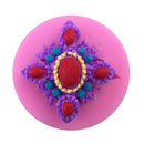 Vintage Jewelry Frame Silicone Mold Fondant Chocolate Cup Cake Sugarcraft