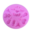Silicone Chocolate Cookies Mold 10 Shape Fondant Baking Pastry Tools for Cakes Decorating