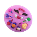 Silicone Chocolate Cookies Mold 10 Shape Fondant Baking Pastry Tools for Cakes Decorating