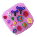 Gear Screws Shape Silicone Fondant Cake Mould Sugar Craft Decorating Mold Cake Modeling Tools