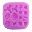 Gear Screws Shape Silicone Fondant Cake Mould Sugar Craft Decorating Mold Cake Modeling Tools