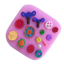 Gear Screws Shape Silicone Fondant Cake Mould Sugar Craft Decorating Mold Cake Modeling Tools