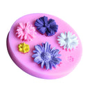 Sunflower Shape Silicone Fondant Cake Mould Sugar Craft Decorating Mold Cake Modeling Tools