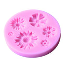 Sunflower Shape Silicone Fondant Cake Mould Sugar Craft Decorating Mold Cake Modeling Tools