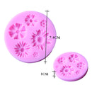 Sunflower Shape Silicone Fondant Cake Mould Sugar Craft Decorating Mold Cake Modeling Tools