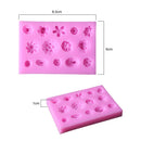 Mini Flower Silicone Fondant Cake Mould Sugar Craft Decorating Mold Cake Modeling Tools