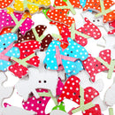 50 Pieces Wooden Assorted Dog Cartoon Buttons 2-Hole Embellishments Crafts Sewing