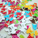 50 Pieces Wooden Assorted Dog Cartoon Buttons 2-Hole Embellishments Crafts Sewing