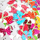 50 Pieces Wooden Assorted Dog Cartoon Buttons 2-Hole Embellishments Crafts Sewing