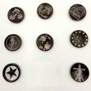 100 Pieces Coffee 2 Holes Wooden Buttons for Sewing and Craft 20mm