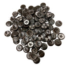 100 Pieces Coffee 2 Holes Wooden Buttons for Sewing and Craft 20mm