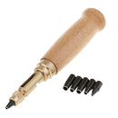 39 Pieces/Set Leathercraft Stitching Punching Tools Kit Edge Groover Prong Awl Sewing Leather