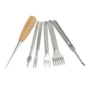 39 Pieces/Set Leathercraft Stitching Punching Tools Kit Edge Groover Prong Awl Sewing Leather