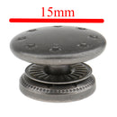 20 Pieces Set Metal Snaps Fasteners Bronze Tone