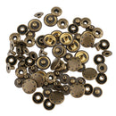 20 Sets Leather Craft Brass Press Studs Snap Fasteners Poppers Sewing Clothing Snaps Buttons 15mm