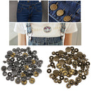 20 Sets Leather Craft Brass Press Studs Snap Fasteners Poppers Sewing Clothing Snaps Buttons 15mm