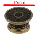 20pcs 15mm Round Metal Snap Buttons Studs Fasteners Leather Crafts