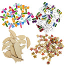 50 Pieces Assorted Dragonfly 2-holes Wooden Flatback Buttons Scrapbooking Embellishment 30mm
