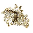 100 Pieces Blank Unfinished Wooden 0-9 Arabic Number Scrapbooking Embellishments for Kids Games