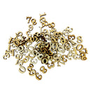 100 Pieces Blank Unfinished Wooden 0-9 Arabic Number Scrapbooking Embellishments for Kids Games