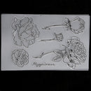 Flowers Silicone Clear Stamp Transparent Seal DIY Diary Scrapbooking Album Note