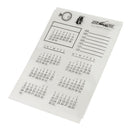Silicone Clear Stamp Calendar Transparent Seal DIY Diary Scrapbooking Album Note