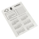 Silicone Clear Stamp Calendar Transparent Seal DIY Diary Scrapbooking Album Note