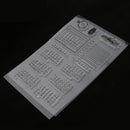 Silicone Clear Stamp Calendar Transparent Seal DIY Diary Scrapbooking Album Note