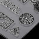 Postmark Theme Silicone Rubber Clear Stamp Cling Seal Scrapbooking Diary Card DIY Craft