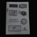 Postmark Theme Silicone Rubber Clear Stamp Cling Seal Scrapbooking Diary Card DIY Craft