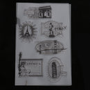 Transparent Landmark building Rubber Stamp Seal Block for Card Making Scrapbooking DIY Album