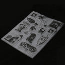 Crystal Rubber Stamp Seal Cat Theme for Card Making Scrapbooking DIY Album Decor