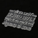 Motto Theme Silicone Rubber Clear Stamp Cling Seal Scrapbooking Diary Card DIY Craft