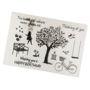 Garden Theme Silicone Rubber Clear Stamp Cling Seal Scrapbooking Diary Card DIY Craft
