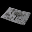 Garden Theme Silicone Rubber Clear Stamp Cling Seal Scrapbooking Diary Card DIY Craft