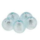 Pack of 5PCS Foil Inside Coloured Glaze Glass Beads For Jewelry Necklace Bracelet DIY Making Accessories 12mm Lake Blue