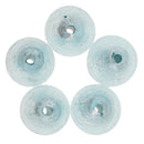 Pack of 5PCS Foil Inside Coloured Glaze Glass Beads For Jewelry Necklace Bracelet DIY Making Accessories 12mm Lake Blue