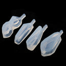 4 Pieces Assorted Shape Cabochon Silicone Earring Necklace Pendant Mold for Epoxy Resin Jewelry Making DIY Crafts