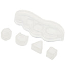 5 Pieces/Set Square Triangle Stud Earring Pendants Jewelry Making Mold Silicone Mould for DIY Crafts
