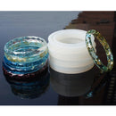 Silicone Round Mold For Faceted Bangle Bracelet Jewelry Making Tools Handmade Crafting Candle Soap Wax Mold 60mm