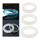 Silicone Round Mold For Faceted Bangle Bracelet Jewelry Making Tools Handmade Crafting Candle Soap Wax Mold 60mm