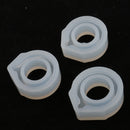 3Pieces Mixed Size Ring Mold Clear Jewelry Resin Casting for DIY Craft Making