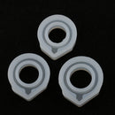 3Pieces Mixed Size Ring Mold Clear Jewelry Resin Casting for DIY Craft Making
