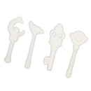 4 Pieces Assorted Silicone Pendant Molds for Resin Casting Jewelry Making Tools Mould with Hanging Hole