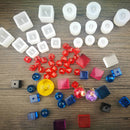 3 Pieces Assorted Size Square Shape Silicone Pendant for Resin Casting DIY Molds Jewelry Making Tools