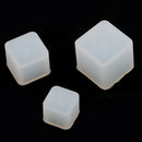 3 Pieces Assorted Size Square Shape Silicone Pendant for Resin Casting DIY Molds Jewelry Making Tools