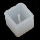 3 Pieces Assorted Size Square Shape Silicone Pendant for Resin Casting DIY Molds Jewelry Making Tools