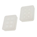 2Pieces Assorted Silicone DIY Bead Mold Round Square Shape for Jewelry Making Hand Craft Too