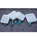 2Pieces Assorted Silicone DIY Bead Mold Round Square Shape for Jewelry Making Hand Craft Too